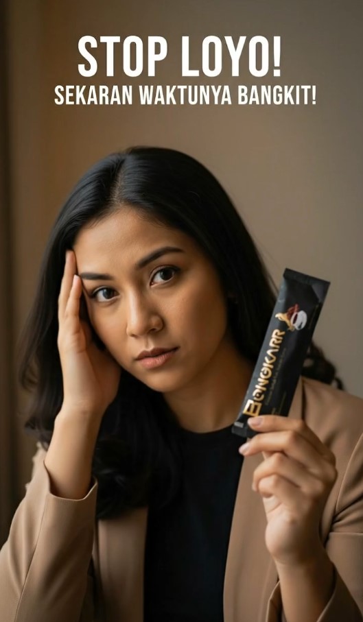 Kopi Bongkarr Stop Loyo karena Energi Habis. Saatnya Bangkit. Rasakan energi alami.
